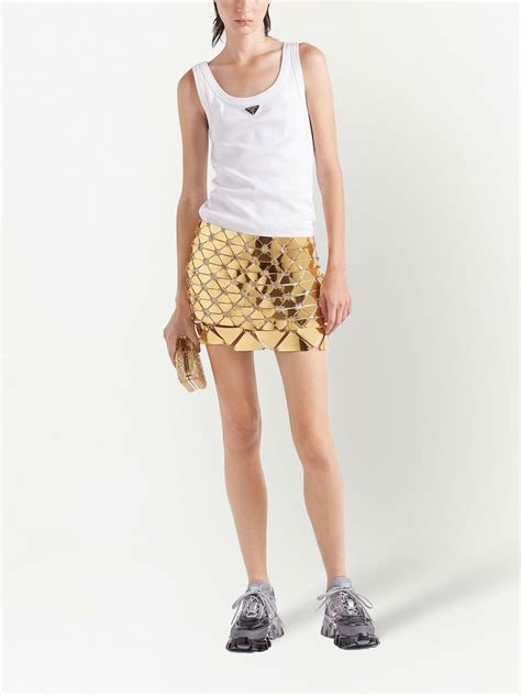 prada chainmail sequin mini dress